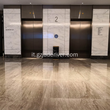 Piastrella per pavimenti in lastre di marmo bianco puro lucido
